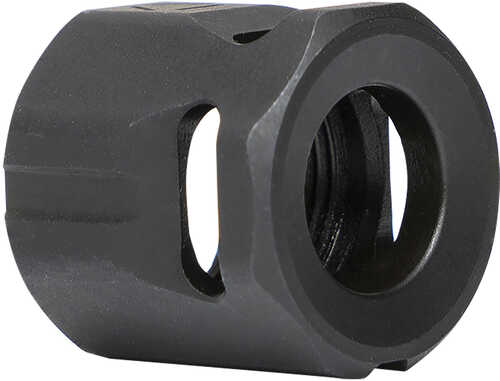 Strike Industries Mccircle Micro Threaded Compensator Black Steel 1/2"x28 Threads 0.64" Oal Compatible W/ 9mm/357 Sig