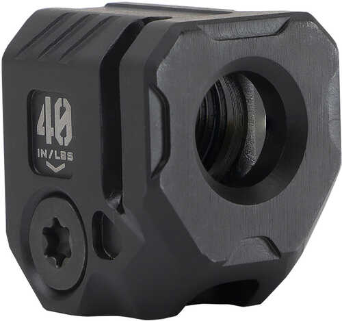 Click to see larger image. Strike Industries Mcquad Micro Threaded Compensator Black Steel 0.89" Oal Compatible W/ 9mm/357 Sig