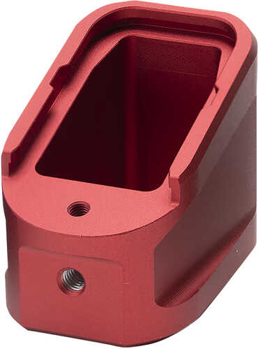 Strike Industries Empalg17red Extended Mag Plate Fits Glock G17 Fits Glock G22 Red 6061 T-6 Aluminum