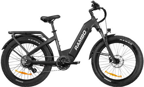 Rambo Bikes Sav20bk The Savage 2.0 Step Thru Black Shimano High Performance 8 Speed 750w-1000w Rambo Hub Motor Up To 30m