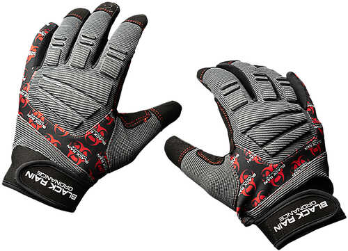 Black Rain Ordnance Tactglovegry/black/rdxl Tactical Gloves Black/gray/red Xl Velcro