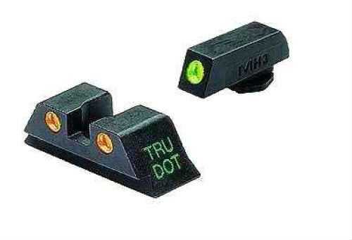 Mako Group for Glock - Tru-Dot Sights 10mm & .45 ACP , Green/Orange, Fixed Set ML10222 O