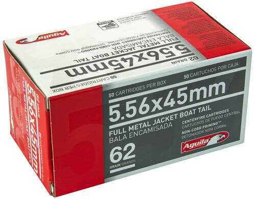 5.56mm Nato 50 Rounds Ammunition Aguila 62 Grain Full Metal Jacket