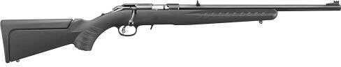 Ruger American Rimfire Bolt Action Rifle 22 Long 18" Free Floating Barrel 10+1 Rounds Black Compsite Adjustable Stock Blued With Shooters Kit Included 8308
