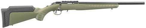 Ruger American Rimfire Standard Bolt Action Rifle 17HMR 18" Threaded Barrel 9 Round Capacity OD Green Synthetic Stock Blued
