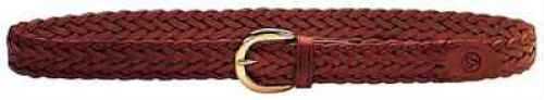 Galco International 30" Black Braided Leather Belt Md: SB2030B-img-0