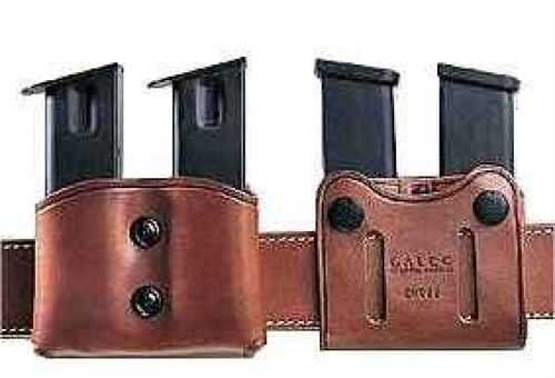 Galco Gunleather Black Double Magazine Case Fits Belts 1"-1 3/4" Wide Md: DMC22B