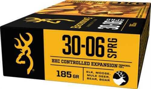 30-06 Springfield 20 Rounds Ammunition Browning 185 Grain Ballistic Tip