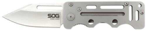 SOG Knives S.o.g Ez1cp Cash Card Folder 2.75" 8cr13mov Stainless Clip Point Steel