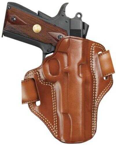 Galco Gunleather CM424 Combat Master Belt Holster 4.25" Barrel 1911 Officers Model Saddle Leather Tan