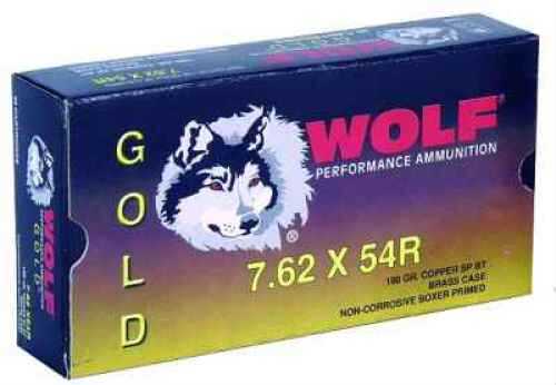7.62X54mm Russian 20 Rounds Ammunition Wolf Performance Ammo 180 Grain Soft Point