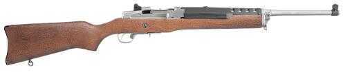 <span style="font-weight:bolder; ">Ruger</span> Mini-30 7.62x39mm 18.5"Stainless Steel Barrel 5+1 Rounds Hardwood Stock Stainless Semi Automatic Rifle 5804