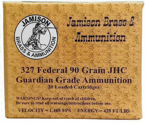 327 Federal Magnum 20 Rounds Ammunition Jamison 90 Grain Hollow Point