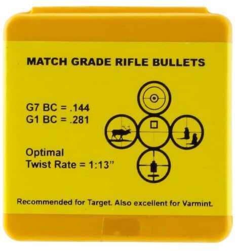 Click to see larger image. Berger Bullets 24408 Target 6mm .243 65 Grains Boat Tail 100 Box