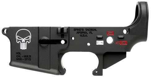 Lower Reveiver Spikes Tactical (Multi) Forged Punisher Bullet Markings AR Platform Black