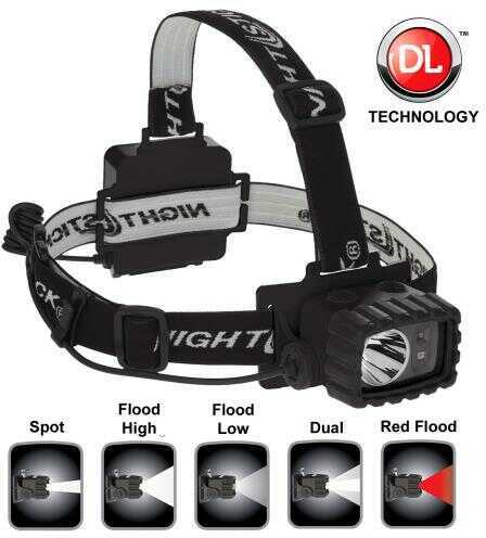 Nightstick Dual-Light Multi-Function Headlamp 100/90/20/18 Lumens AA (3) Black Md: NSP4612B