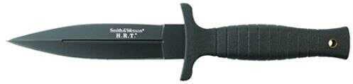S&W Boot Knife Fixed 4.75 in Black Blade Rubber Handle
