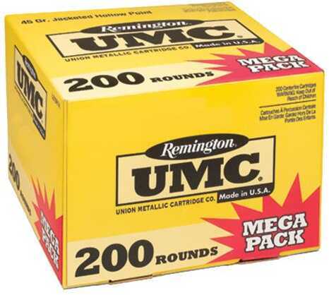 45 ACP 200 Rounds Ammunition Remington 230 Grain Full Metal Jacket