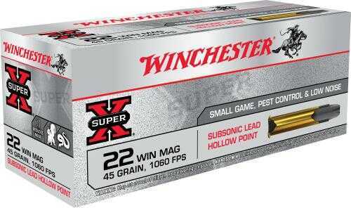 22 Winchester Magnum Rimfire 50 Rounds Ammunition 45 Grain Jacketed Hollow Point
