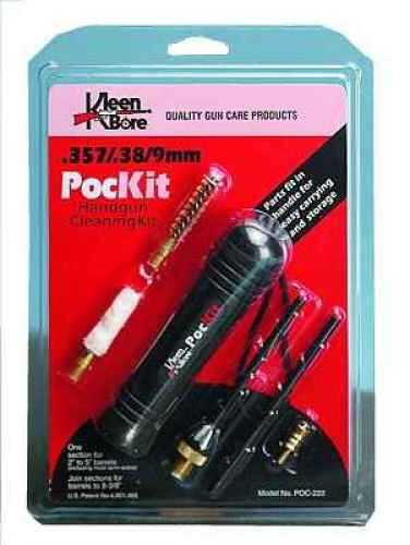 Kleen-Bore POC222 PocKit Handgun Set 9mm/38/357 Bronze