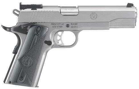 Ruger SR1911 Single Action 45 ACP 5" Barrel 8+1 Rounds Stainless Steel Grip /Frame Semi Automatic Pistol 6736