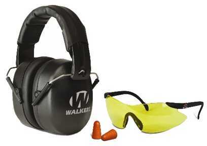 Walker's Game Ear GWPFM3GFP Passive EXT Safety Combo Earmuff/Plugs/Glasses 34dB
