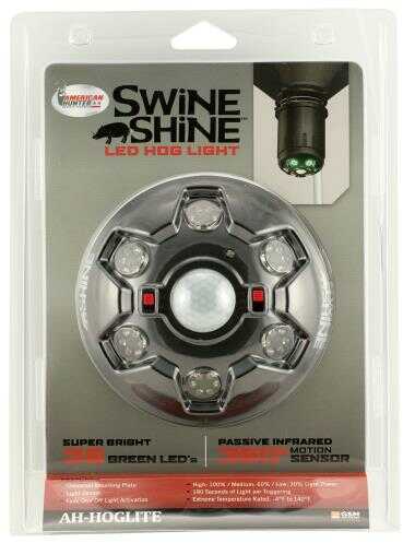 American Hunter Feeders AHHOGLITE Swine Shine LED Hog Light AA (8) Black