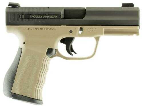 FMK Firearms Pistol 9C1G2-FAT FAT Single 9mm 4" 14+1 Black Synthetic Backstrap Grip Dark Earth Polymer Frame
