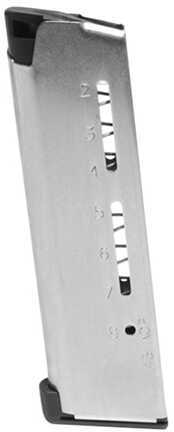 Wilson Combat 1911 Magazine 45 ACP 8rd Stainless Steel Lo-Profile Base Pad 500C