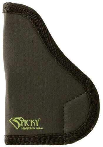 Sticky Holsters MD-4 for Glock 43/M&P Shield Latex Free Synthetic Rubber Black w/Green Logo