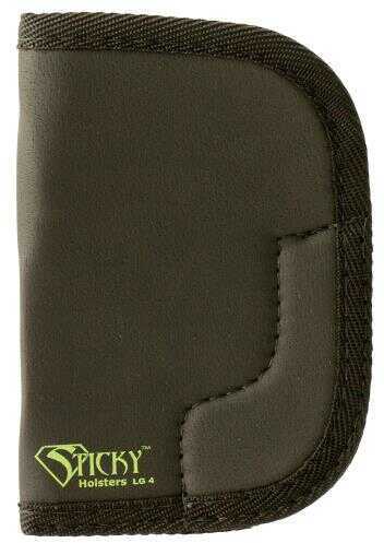 Sticky Holsters LG-4 Large Revolvers up to 3" Latex Free Synthetic Rubber Black w/Green Logo