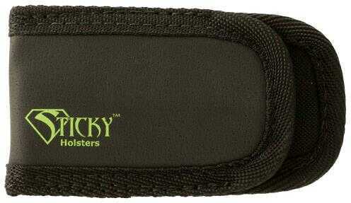 Sticky Holsters SMP Super Mag Pouch Black with Green Logo Latex Free Synthetic Rubber