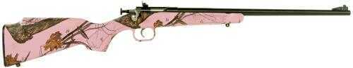 Crickett KSA2161 Single Shot Bolt Action 22 Long Rifle 16.12" Barrel 1 Synthetic Mossy Oak Pink Blaze Stock Blue