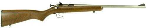 Crickett KSA3238 Single Shot Bolt Action Rifle 22 Long 16.12" Stainless Steel Barrel Walnut Stock
