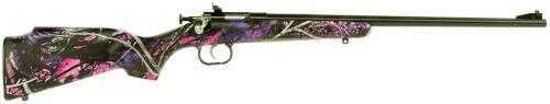 Crickett KSA2160PKG Single Shot With Scope and Mount 22 Long Rifle 16.12" Barrel 1 Synthetic Muddy Girl