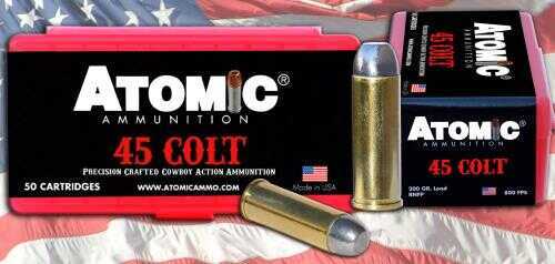45 Colt 50 Rounds Ammunition Atomic 200 Grain Lead
