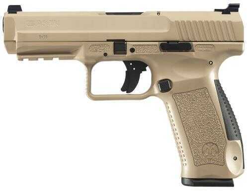 Century Arms Pistol HG4070DN TP9SF Special Forces Double 9mm Luger 4.46" 18+1 Black Interchangeable Backstrap De