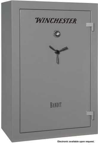 Winchester Safes Bandit 31 Electronic Entry Gunmetal Powder Coat 14 Gauge Steel Holds Up To 38 Long Guns Fireproof- Yes