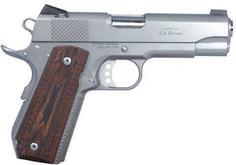 Ed Brown KCSSCAL2 Kobra 45 ACP 4.25" Barrel 7 Round Laminated Wood Grip Stainless Finish Semi Auto Pistol