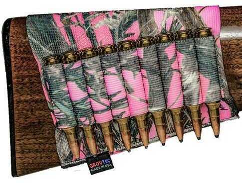 Grovtec USA Inc. GTAC74 Buttstock Cartridge Holder TrueTimber Pink Camo Nylon