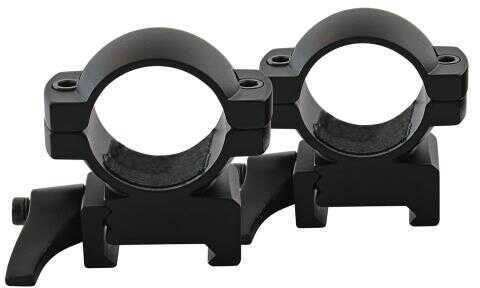 Traditions Weaver Quick Detach Ring Set 1-Inch, High, Black Matte Md: A1374