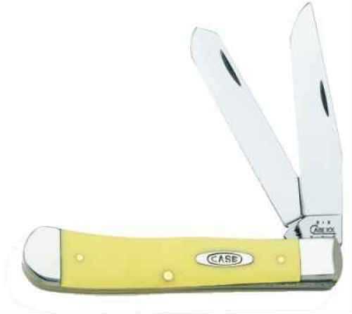 Case Cutlery Yellow Handle Series 3254 CV Trapper 00161