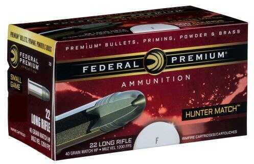 22 Long Rifle 50 Rounds Ammunition Federal Cartridge 40 Grain Lead