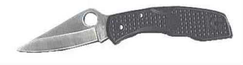 Spyderco Clip Point Blade Folding Knife with Fiberglass Reinforced Nylon Handle Md: C11PBK