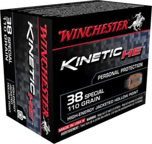 38 Special 20 Rounds Ammunition Winchester 110 Grain Hollow Point