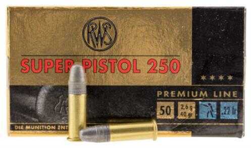 22 Long Rifle 50 Rounds Ammunition RWS 40 Grain Lead