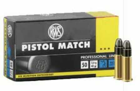 22 Long Rifle 50 Rounds Ammunition RWS 40 Grain Lead