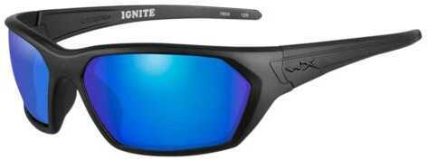 Wiley X ACIGN09 Ignite Eye Protection Black Matte Blue Mirror Lens