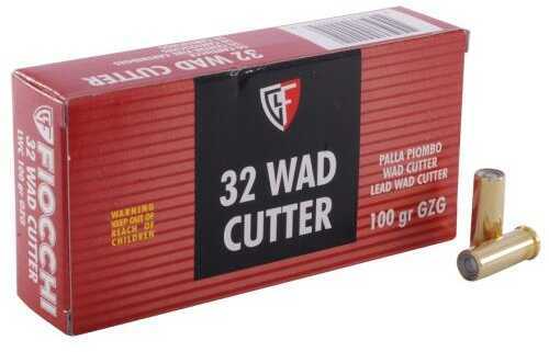 32 S&W Long 50 Rounds Ammunition Fiocchi Ammo 100 Grain Lead Semi WadCutter