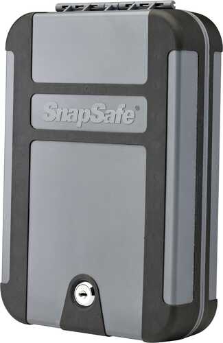 SnapSafe Treklite Lock Box X-Large 10" 7" 2" Black and Gray Finish Key Cable Included 75212